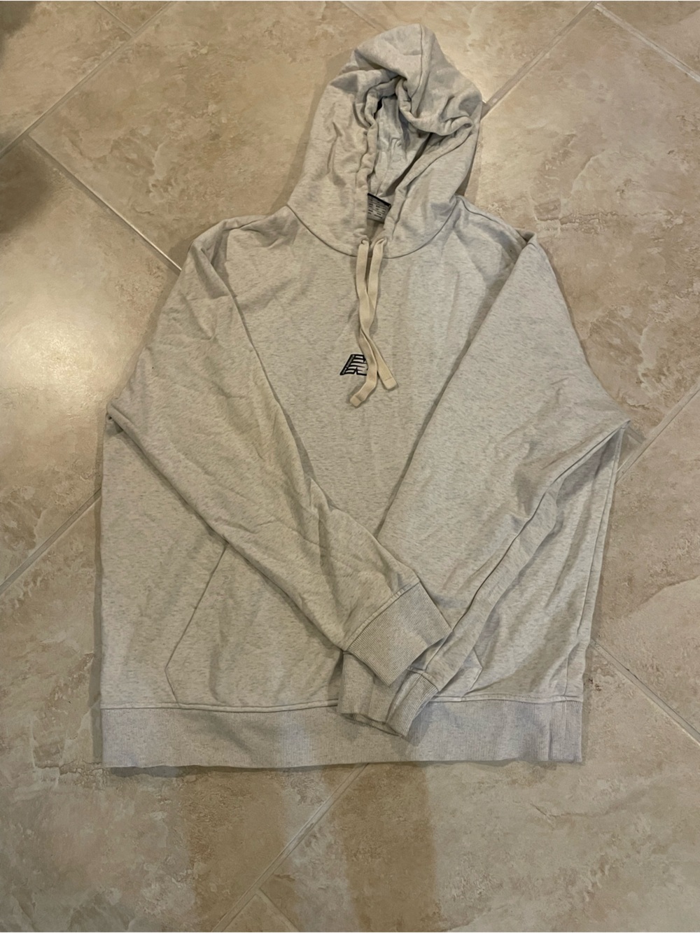 New Balance Light Gray Pullover Hoodie